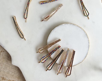 Pasador para el cabello, Pasador de cristal, Pasadores con clip, Accesorios para el cabello, Horquilla para el cabello, Pinzas para el cabello, Pinza para el cabello con gemas, Accesorios para el cabello con gemas, Regalo para el cabello