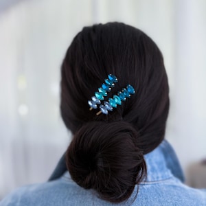 Hair Barrette, Gem Barrette, Barrettes Clips, Hair Accessories, Hair Pin, Hair Clips, Gem Hair Clip, Jewel Hair Accessories, Gift for Her