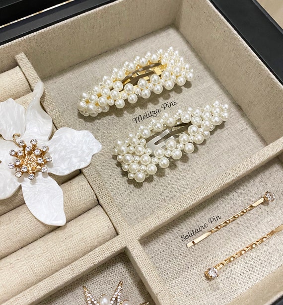 Pearl barrettes deals