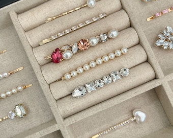 Pasador para el cabello, Pasador de cristal, Pasadores con clip, Accesorios para el cabello, Horquilla para el cabello, Pinzas para el cabello, Pinza para el cabello con gemas, Accesorios para el cabello con gemas, Regalo para el cabello