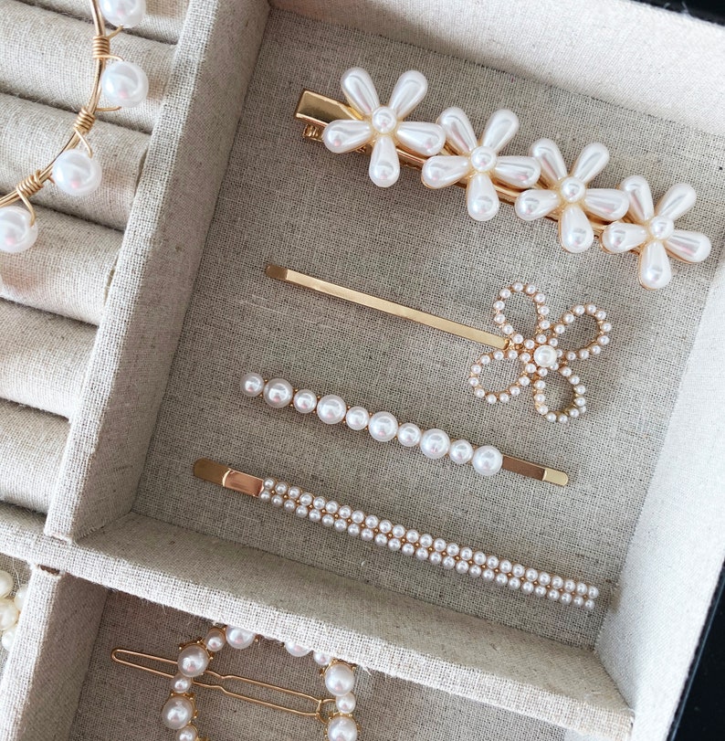 Pearl Barrette Hair Barrette Hair Accessories Pearl Hair Accessories Hair Pin Hair Clips Hair Gift Pearl Hair Clip Barrettes Clips