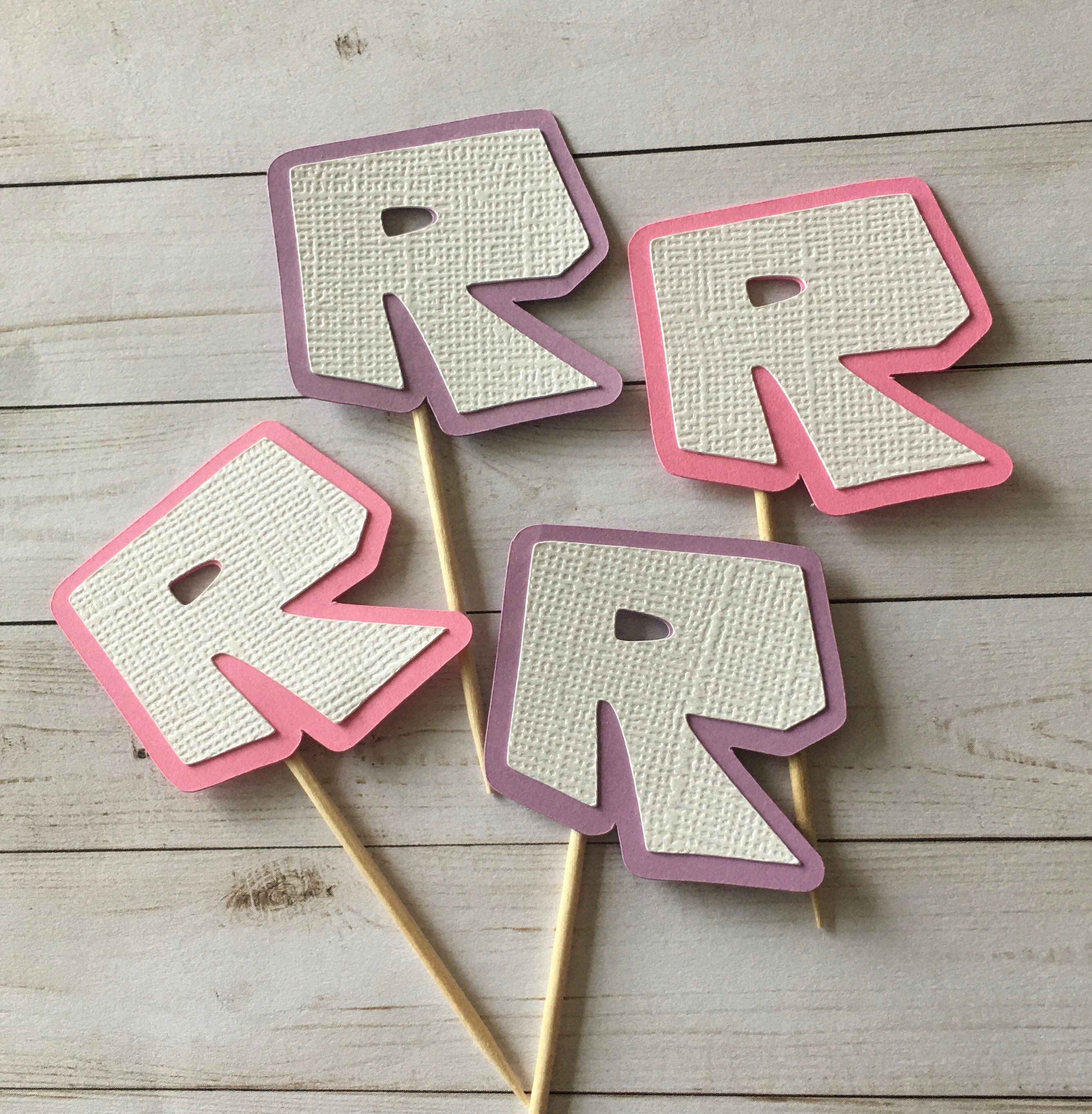 Roblox Cupcake Toppers Roblox Roblox Party Roblox | Etsy