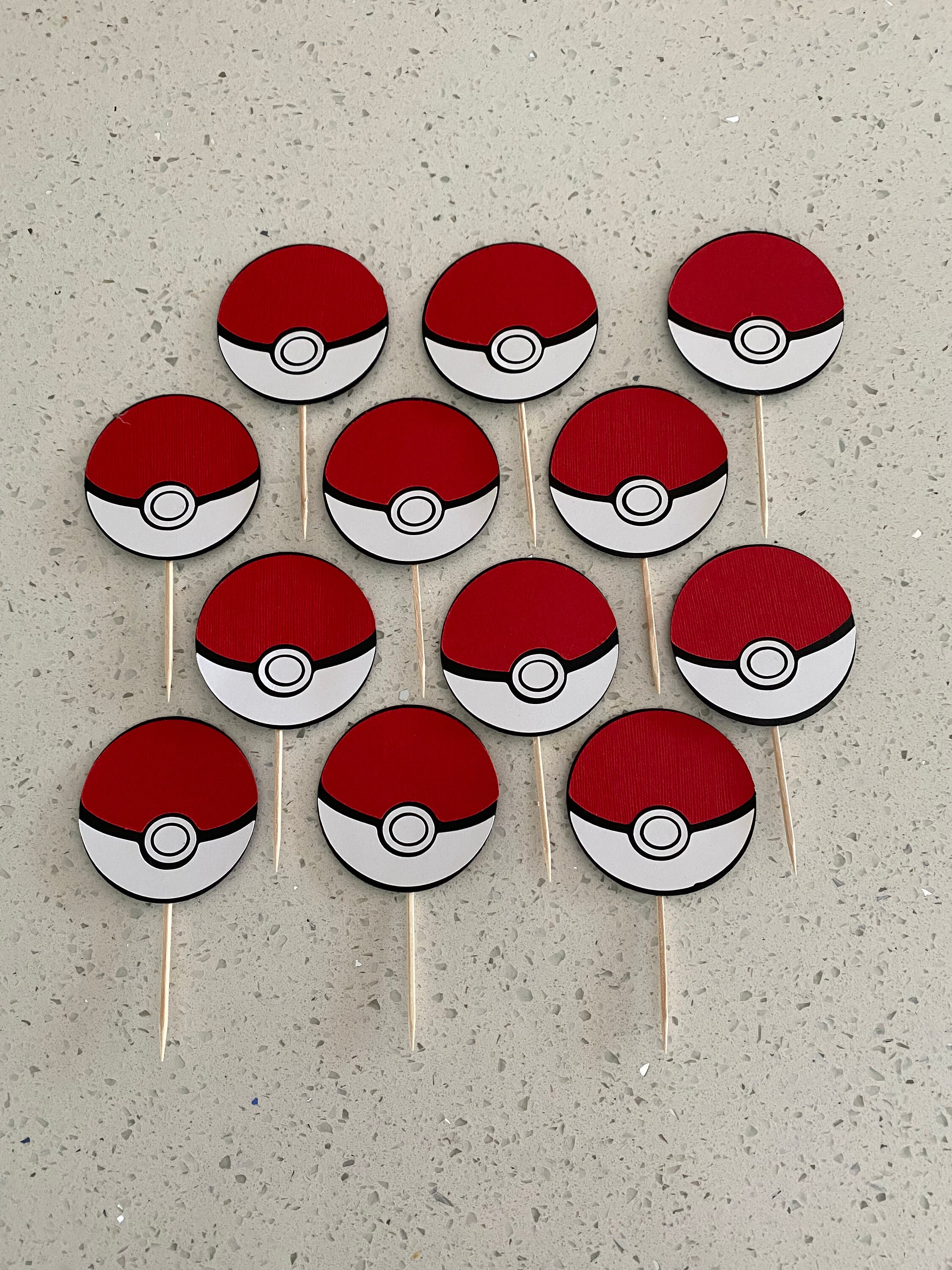 Pokemon Cupcake Toppers Pokémon Pokémon Party Pokémon Etsy México