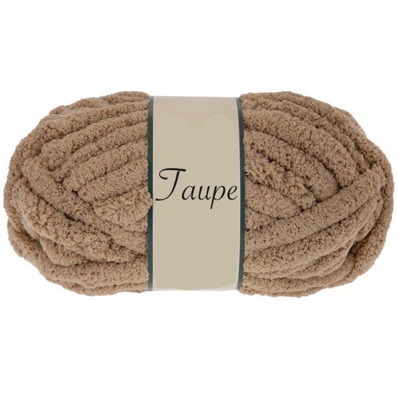 TAUPE BLANKET/THROW Chunky Knit Chenille Beautiful Etsy