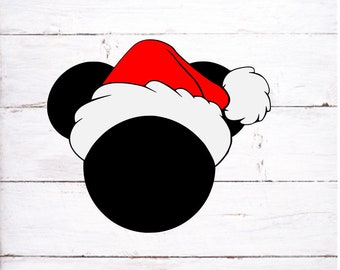 Mickey Santa Hat Svg - Etsy