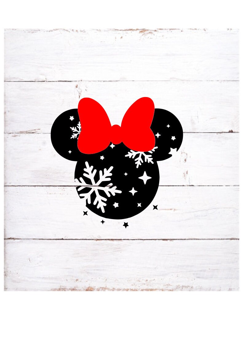 Cricut Cut Files Disney svg file Santa Minnie Mouse SVG and PNG instant download Instant Download Minnie Mouse svg Silhouette Cut Files
