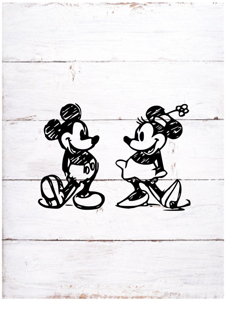 Download Mickey And Minnie Mouse Svg Disney Mickey Svg Mickey Mouse Etsy