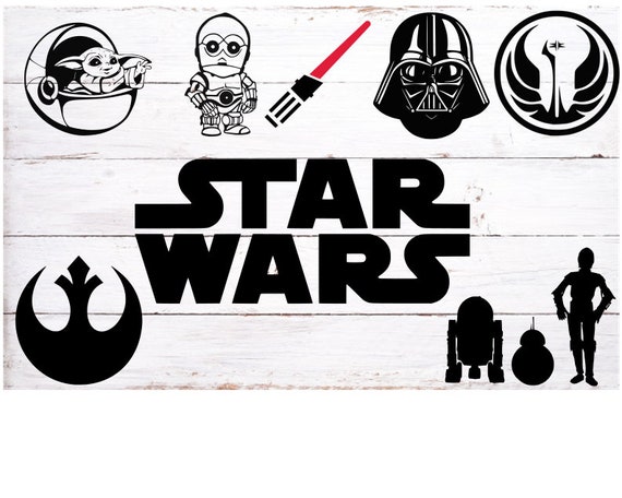 Download Star Wars SVG Star wars Clip Art Starwars SVG files for | Etsy