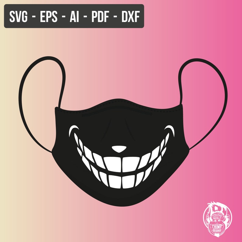 Funny Face mask svg Face mask svg smile in mask svg Mask ...