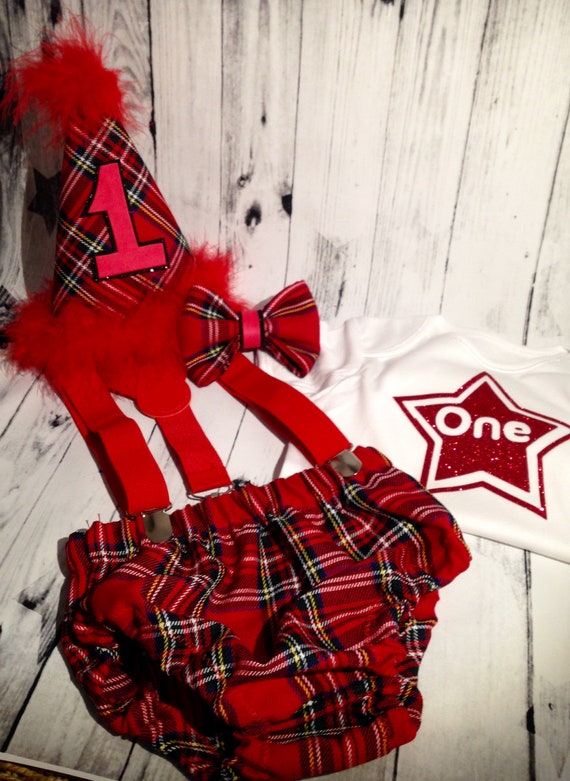 baby boy tartan outfit