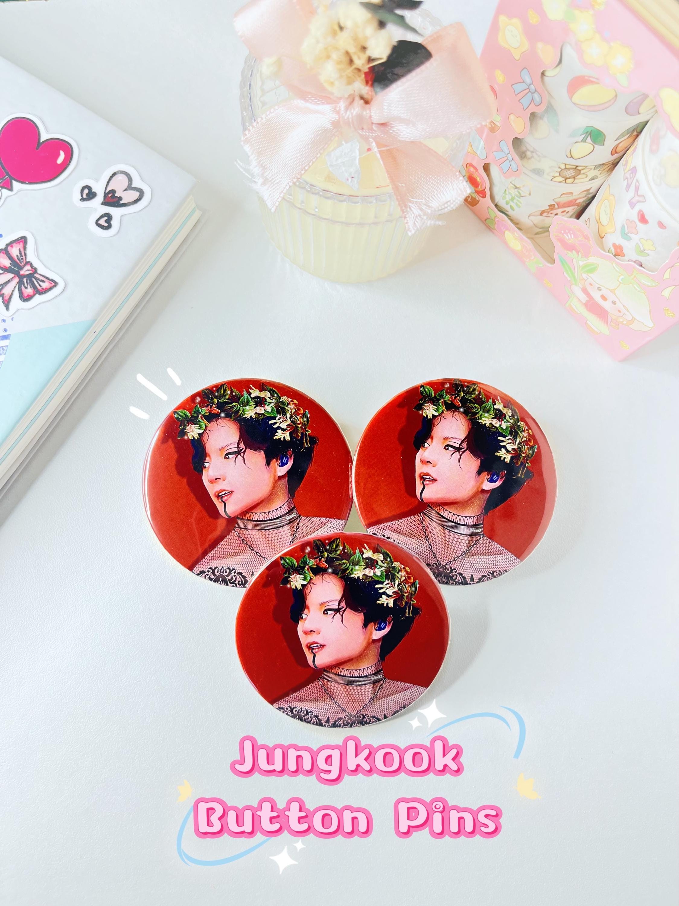 Jungkook [BTS] Metal Button Pins Model 2 - Etsy