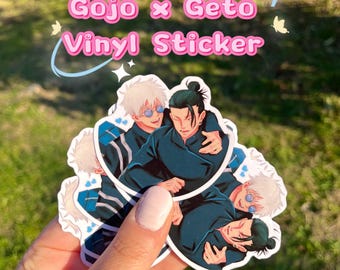 Gojo x Geto Vinyl Sticker | Jujutsu Kaisen Anime, Waterproof