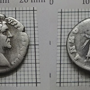 ANNONA – Silver Denarius – Antoninus Pius 138–161 AD – Ancient Roman Coin – Authentic Imperial Silver –  Authentic Roman Empire Antique #100