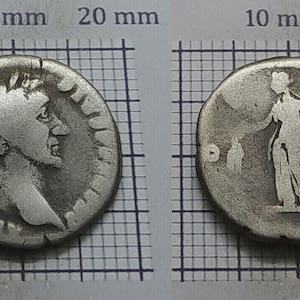 ANNONA – Silver Denarius – Antoninus Pius 138–161 AD – Ancient Roman Coin – Authentic Imperial Silver –  Authentic Roman Empire Antique #106