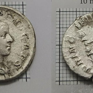 Philip II – Silver Antoninianus – Roman Emperor as Caesar (244-247AD)– Ancient Roman Coin (AR Silver)– Authentic Imperial Silver –   #137