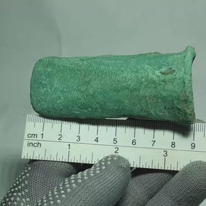 Ancient Bronze Axe – Noua Culture Celtic Tool – 1300–1000 BC – European Bronze Age Artifact