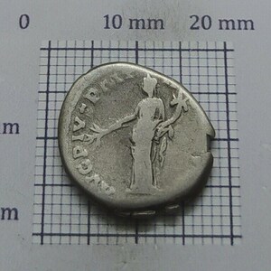 PAX – Silver Denarius – Antoninus Pius 138–161 AD – Ancient Roman Coin – Authentic Imperial Silver – Authentic Roman Empire Antique #123
