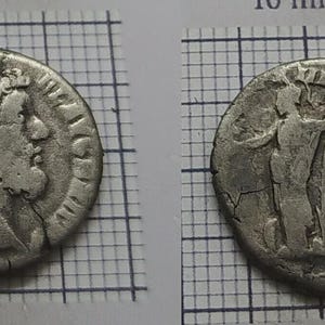 Minerva - Antique Roman silver coin denarius –Emperor Commodus (177–192 AD)– Ancient Roman Empire Collectible,Authentic Imperial Silver #126