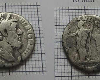 トラヤヌス デナリウス、ローマ。西暦 98-117 年。RIC 174。古代