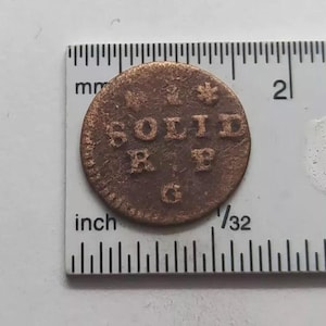 1768 Poland 1 Solid Coin King of Poland Lithuania Stanislaus Augustus (1764-1795) Original Copper Coin   #283