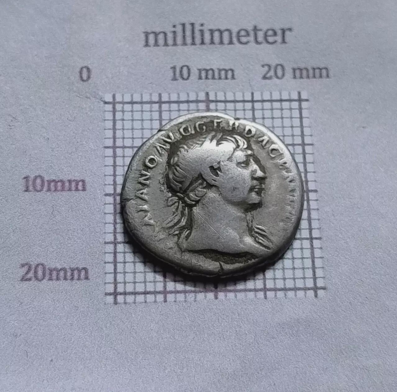 勝利 - アンティークローマ銀貨デナリウス - トラヤヌス帝 98～117 年