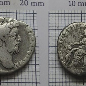 Securitas -Antique Roman silver coin denarius –Emperor Commodus (177–192 AD)– Ancient Roman Empire Collectible,Authentic Imperial Silver#125