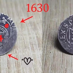 Gustav II Adolf (1611–1632) Original 1630 Silver Coin – 1/24 Thaler – Elbing Mint  – Renaissance Era Collectible –  #462