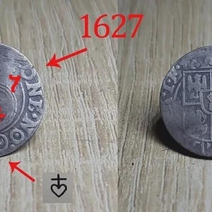 1627 Very Rare Old Medieval Silver Coin 1/24 Thaler Georg Wilhelm (1621-1640) – Medieval European Era – Renaissance Era Collectible  #685