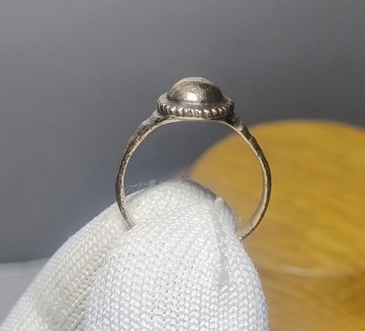 Ancient Medieval Ring, Original Medieval Jewelry, Rare Old Authentic Bronze Ring, Ancient Artifac 17th-18th century AD #767