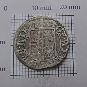 Georg Wilhelm (1621-1640)-1625 Very Rare Old Medieval Silver Coin 1/24 Thaler  – Medieval European Era – Renaissance Era Collectible  #464