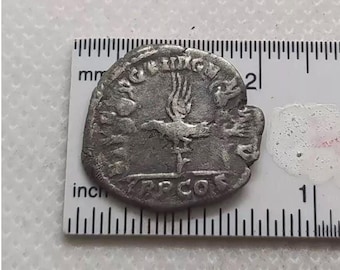 Legionär Adler – Septimius Severus (193–211 AD)- Antike römische Silbermünze – Denar – Römisches Reich Sammlerstück #108
