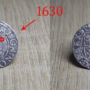 Gustav II Adolf (1611–1632) Original 1630 Silver Coin – 1/24 Thaler – Elbing Mint  – Renaissance Era Collectible –  #694