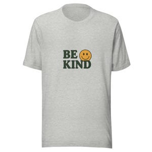 Be Kind Smiley Face T-Shirt – Made in USA – Positive Vibes Tee for Everyday Wear
