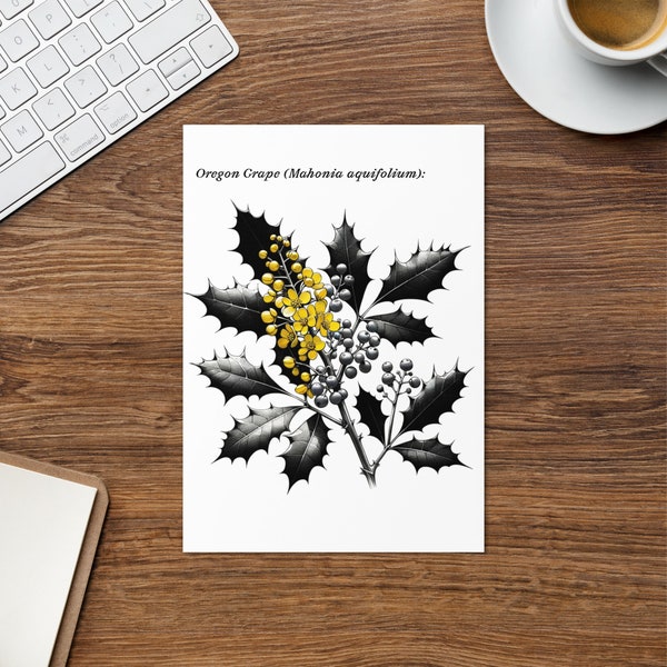 Oregon Grape Greeting Card