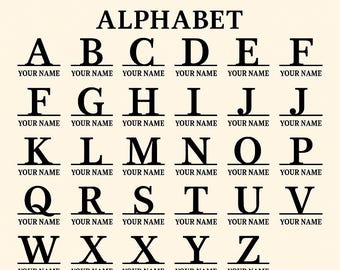 Bundle rustique monogramme alphabet SVG – Lettres de la ferme (A–Z)