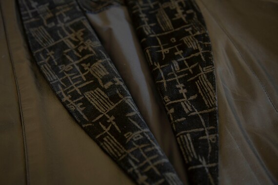 Black Leather 80's Jacket - image 7
