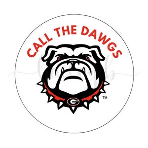 Call The Dawgs Button | UGA Gameday Button | College Gameday Button