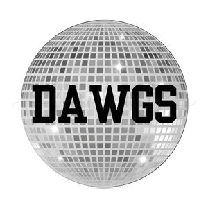 Dawgs Disco Ball Button | College Gameday Button | UGA Dawgs