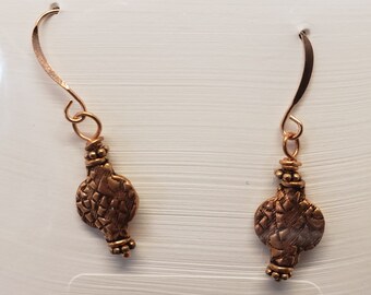 Copper Earrings,Copper Jewelry,One-of-a-Kind Earrings,Copper Earrings,Earrings,Gift,Unique Gift,Handmade,Handcrafted,Special Gift,Copper