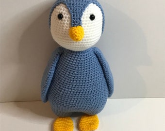 Penguin, Crocheted, Handmade