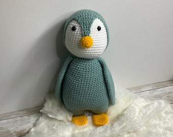 Penguin, Crocheted, Handmade