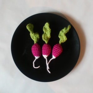 Radishes (1 piece), crocheted, handmade