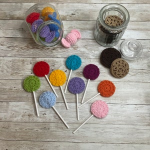 Lollipop (1 piece), crocheted, handmade