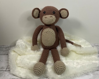 Monkey, crochet, cuddly toy, handmade, amigurumi