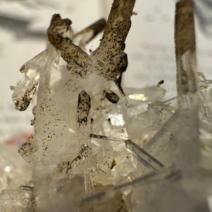 CUTE + FUNKY Columbian Lemurian Quartz Cluster, Interesting Quartz Piece, Clear Quartz Cluster, Columbian Quartz Collector, Lemurian Seed
