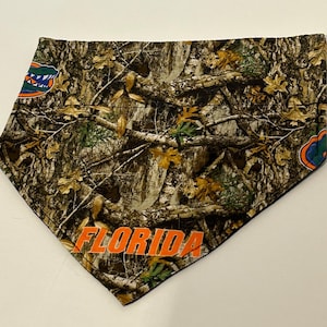 University of Florida Gators stof middelgrote omkeerbare bandana/doek voor hond of kat