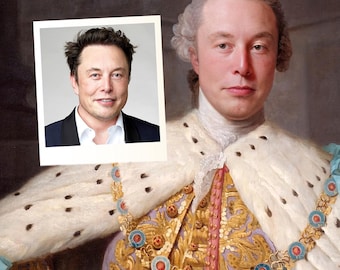 Custom Royal Renaissance Portrait: Personalized AI-Generated Art (Digital or Canvas)