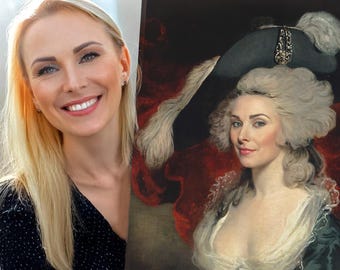 Custom Renaissance Queen Portrait | Royal Baroque Style (Digital, Canvas, Poster)