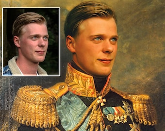 Custom Renaissance Royal Portrait from Photo: Personalized Historical Art