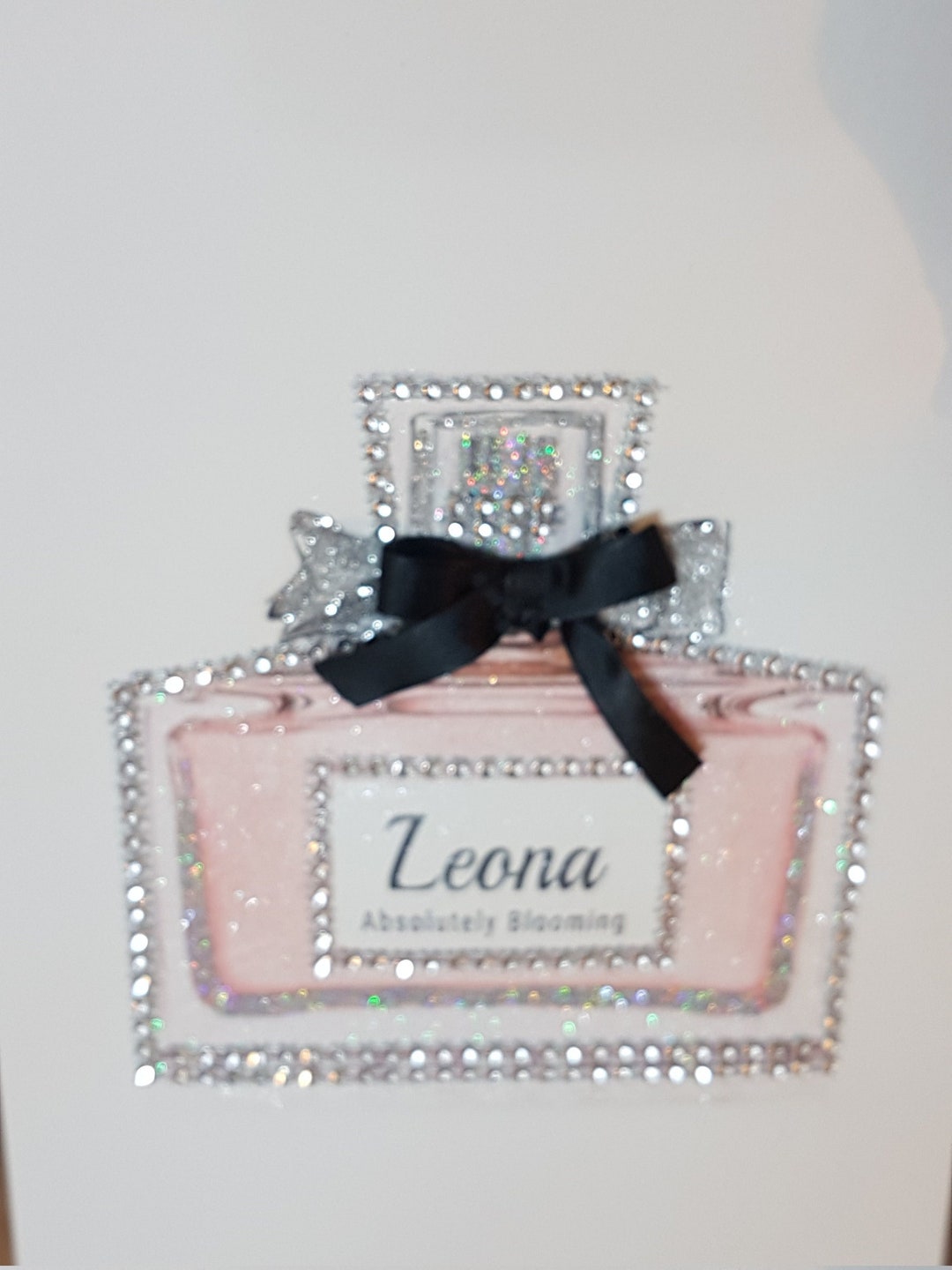 Personalised Glitter & Diamante Wall Art Print Etsy UK